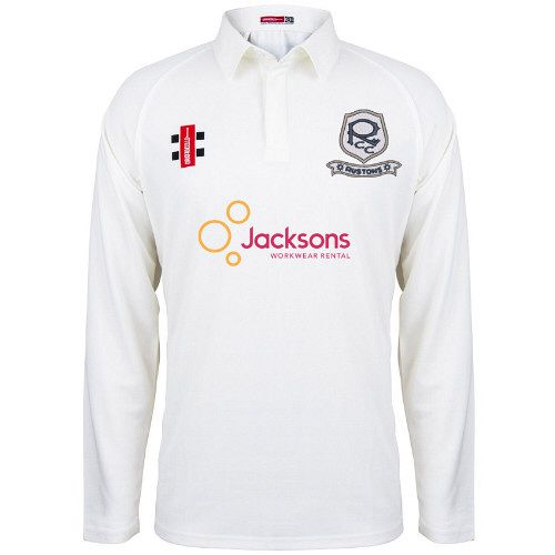Rustons CC GN Matrix Cricket Shirt L/S Jnr