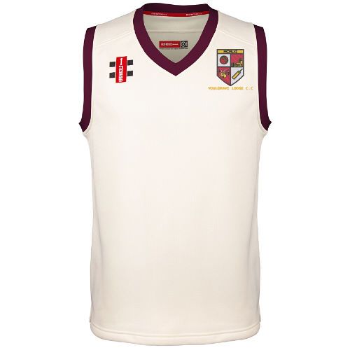 Youlgrave Lodge CC GN Pro Performance Maroon trim Slipover Jnr