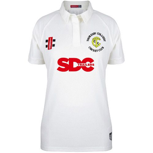 Thoresby Colliery CC GN Matrix Plain Cricket Shirt S/S Womens