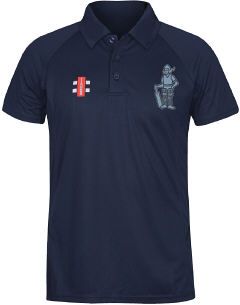 Pixie Cricket Club GN Navy Matrix Polo Shirt  Snr