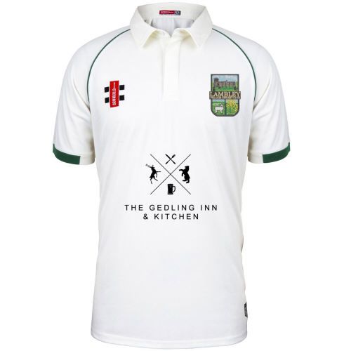 Lambley CC GN Matrix Green Cricket Shirt S/S Snr