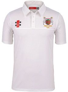 Pentyrch CC GN ProPerformance Polo Shirt White  Snr