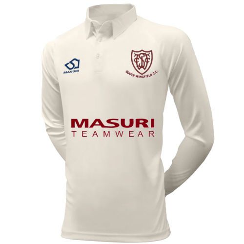 South Wingfield CC Masuri Cricket Playing Shirt L/S  Snr