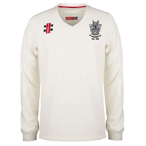 Stapleford CC GN Pro Performance Ivory L/S Sweater Snr
