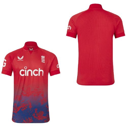 2023 England Castore T20 Cricket Shirt Junior OwzatCricket.co.uk