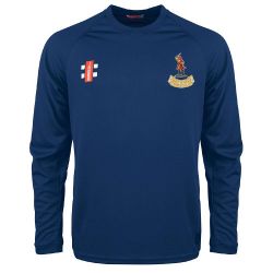 Westerham Cricket Club GN Navy Matrix Long Sleeve Tee  Snr