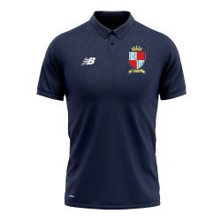 Elvaston Cricket Club New Balance Polo Shirt Navy  Jnr