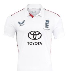 2025 England Castore ASHES Test Cricket Shirt Jnr
