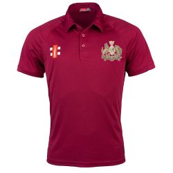 Sidney Sussex College CC GN Maroon Matrix Polo Shirt  Snr