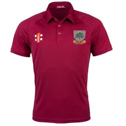 Kesgrave CC GN Maroon Matrix Polo Shirt  Snr