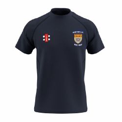 Burton (Derbyshire) CC GN Navy GTS T-Shirt Jnr