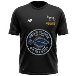 Bedlington Cricket Club New Balance Training Shirt Black  Jnr