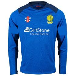 Chesterfield CC GN Pro T20 Cricket Shirt LS Royal/Navy Jnr
