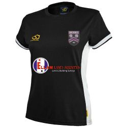 Lascelles Hall CC Masuri Cricket Training Shirt Black - Womens  Snr