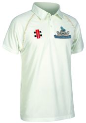 Broadclyst CC GN Matrix Ivory Cricket Shirt S/S Snr