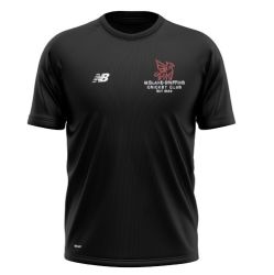 Midland Griffins Cricket Club New Balance Training Shirt Black  Snr
