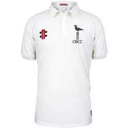 Old Seagullians CC GN Matrix Ivory Cricket Shirt S/S Jnr