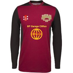 Clifton CC GN T20 L/S Cricket Shirt Maroon  Wom