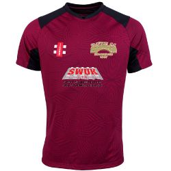 Clifton CC GN Pro T20 S/S Cricket Shirt Maroon  Jnr