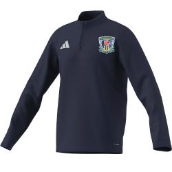 Shirebrook Cricket Club adidas Cricket Entrada 26 1/4 Zip Fleece Navy Jnr