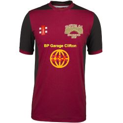 Clifton CC GN T20 S/S Cricket Shirt Maroon  Wom
