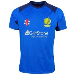 Chesterfield CC GN Pro T20 Cricket Shirt SS Royal/Navy Jnr