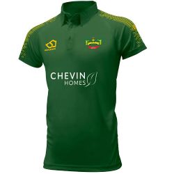 Duffield Cricket Club Masuri Green Chevin Cricket Playing Shirt S/S  Snr