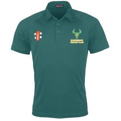 Bassingham CC GN Green Matrix Polo Shirt  Jnr