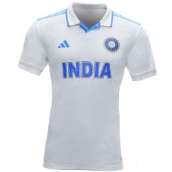 2023 India adidas Test Cricket Shirt Snr