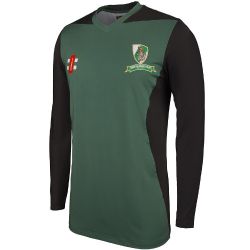 Wiseton CC GN Green T20 Cricket Shirt LS  Jnr