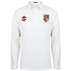 Youlgrave Lodge CC GN Matrix Cricket Shirt L/S Jnr