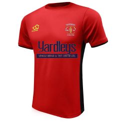 Teversal CC Masuri Cricket Training Shirt Red/Black  Snr