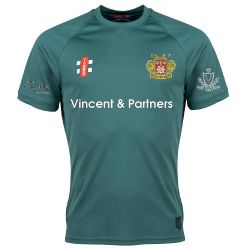 Osbaldwick CC GN Green Matrix SS Tee  Snr