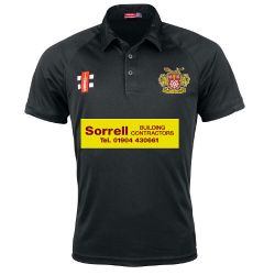 Osbaldwick CC GN Black Matrix Polo Shirt  Jnr