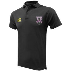 Lascelles Hall CC Masuri Cricket Polo Shirt Black  Jnr