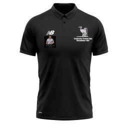 Cranborne Cricket Club New Balance Polo Shirt Black  Snr