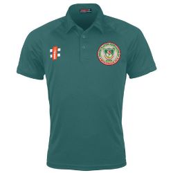 Cricket Players Association of Moulvibazar UK GN Green Matrix Polo Shirt  Snr