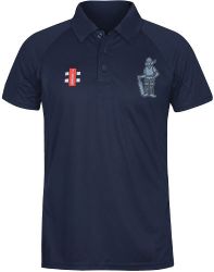 Pixie Cricket Club GN Navy Matrix Polo Shirt  Jnr