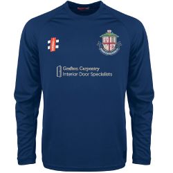 Burbage & Stoke Golding CC GN Navy Matrix LS Tee  Jnr