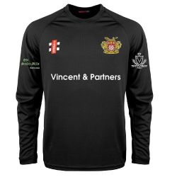 Osbaldwick CC GN Black Matrix LS Tee  Snr