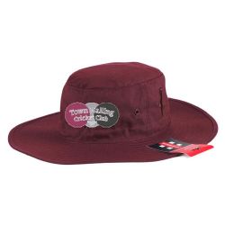 Town Malling CC GN Wide Brim Sun Hat Maroon