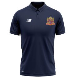 Wollaton Cricket Club New Balance Polo Shirt Navy  Snr