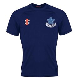 Brailsford Cricket Club GN Navy Matrix TShirt  Snr