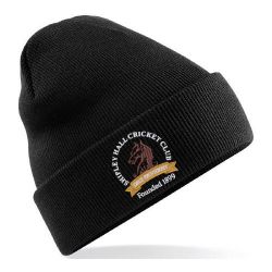 Shipley Hall CC Black Beanie