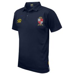Elvaston CC Masuri Cricket Polo Shirt Navy Snr