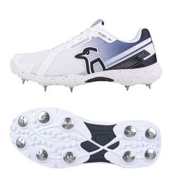 Kookaburra KC 2.0 White/Black Spike Cricket Shoes 2024 Snr