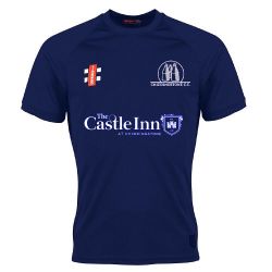 Chiddingstone CC GN Navy Matrix TShirt  Jnr