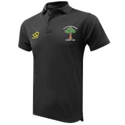 Hillam & Monk Fryston CC Masuri Cricket Polo Shirt Black  Jnr