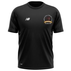 Shipley Hall Cricket Club New Balance Training Shirt Black  Snr