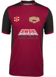 Clifton CC GN T20 S/S Cricket Shirt Maroon  Snr
